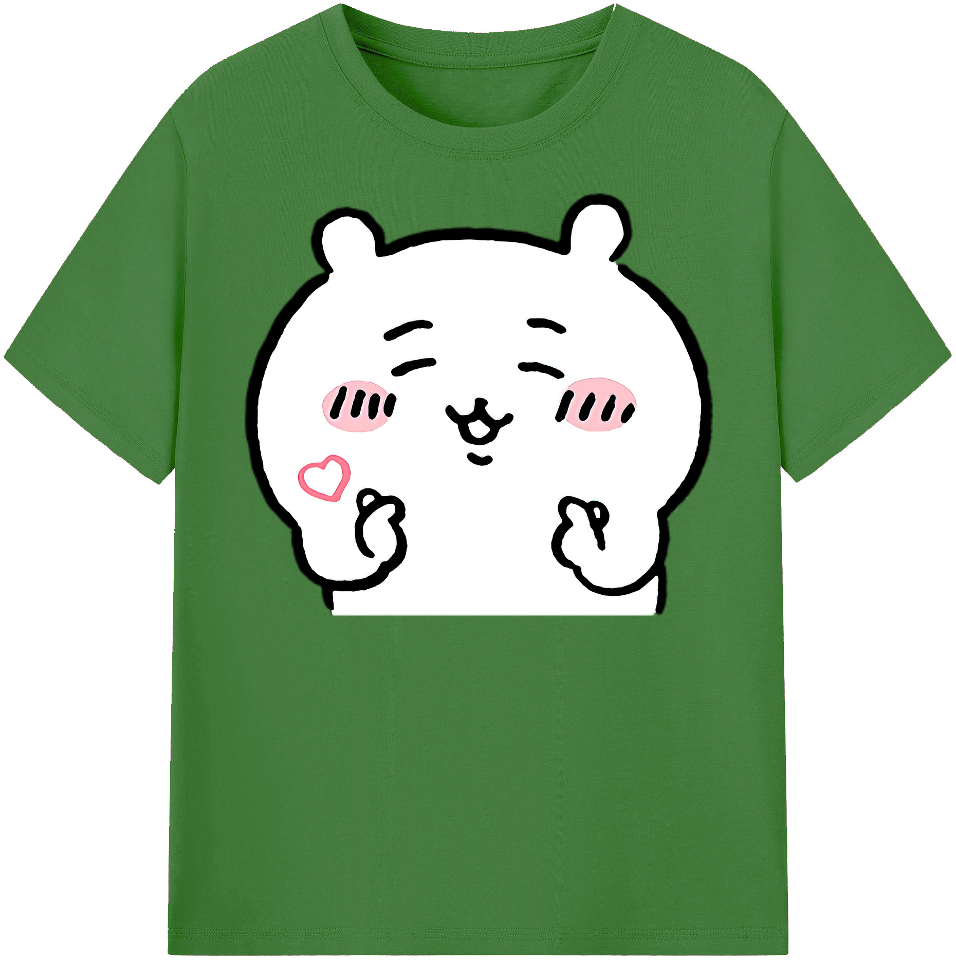 （画像用） ちいかわ ちいかわ Chii-kawa chiikawa レディースカジュアルプリントTシャツ（綿100％）